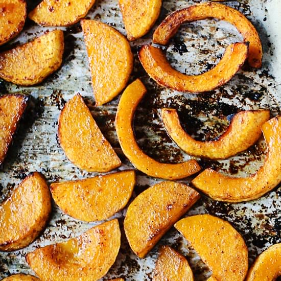 Maple Five-Spice Roasted Squash