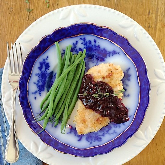 Lemony Wild Blueberry Sauce