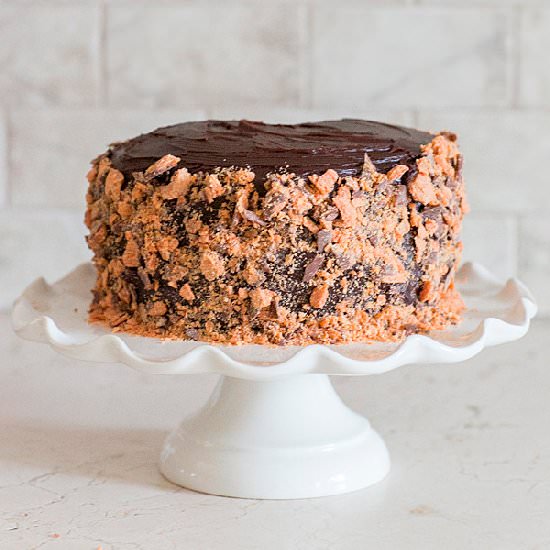 Butterfinger Banana Cake