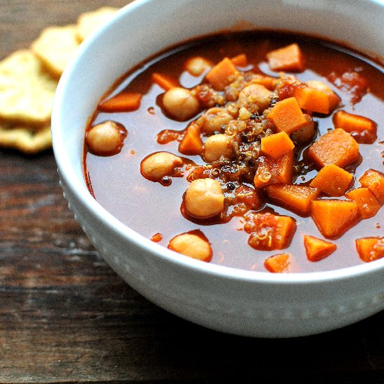 Sweet Potato Chickpea Chili