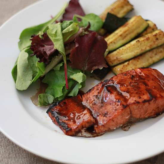 balsamic-lime salmon