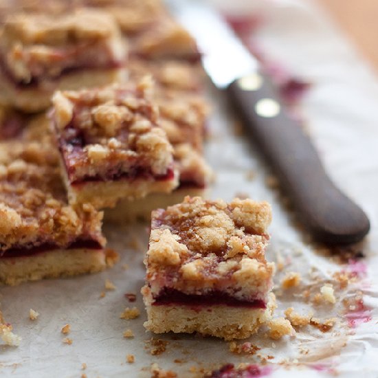 Sour Cherry Crumb Bars