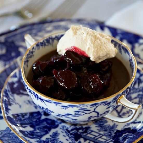 Pots de Créme & Brandied Cherries