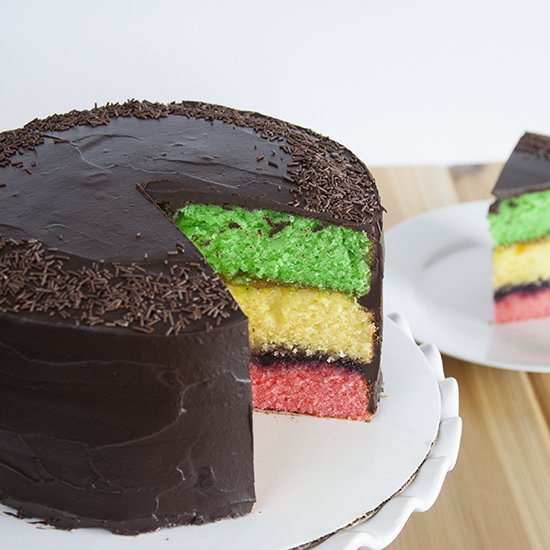 Italian Tricolor Cake