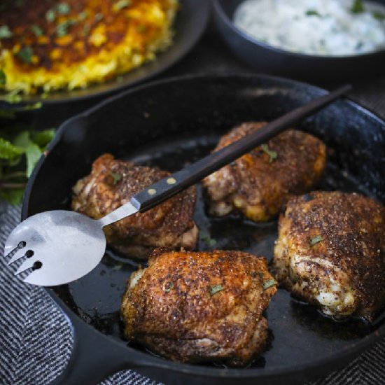 Crispy Persian Chicken