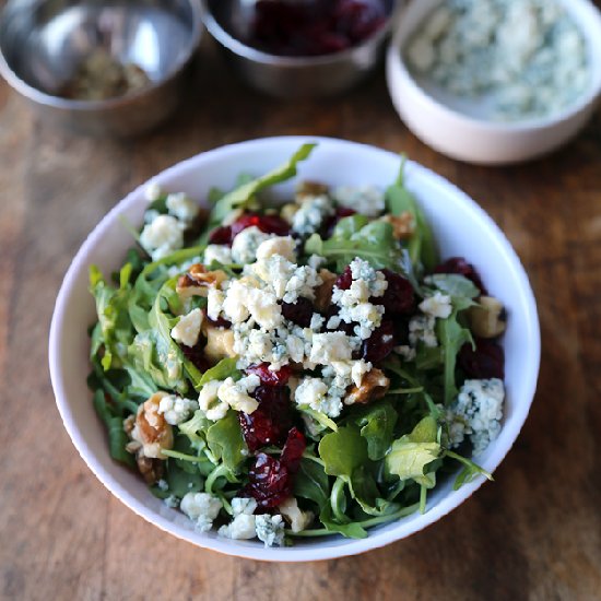 Arugula Salad Cranberry Blue Cheese