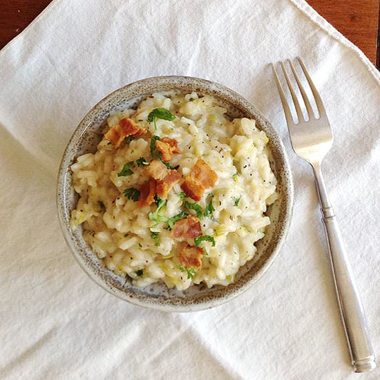 Bacon and Leek Risotto