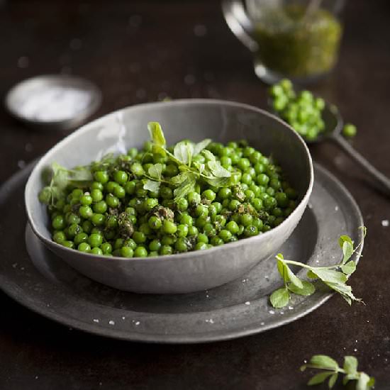 Peas with Salsa Verde