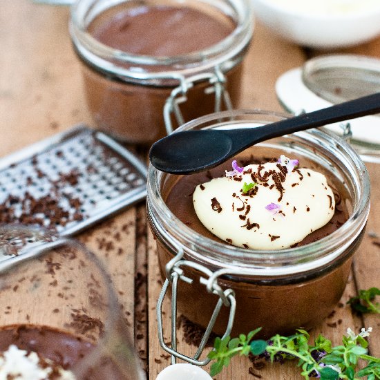 Chocolate Mousse w Creme de cacao