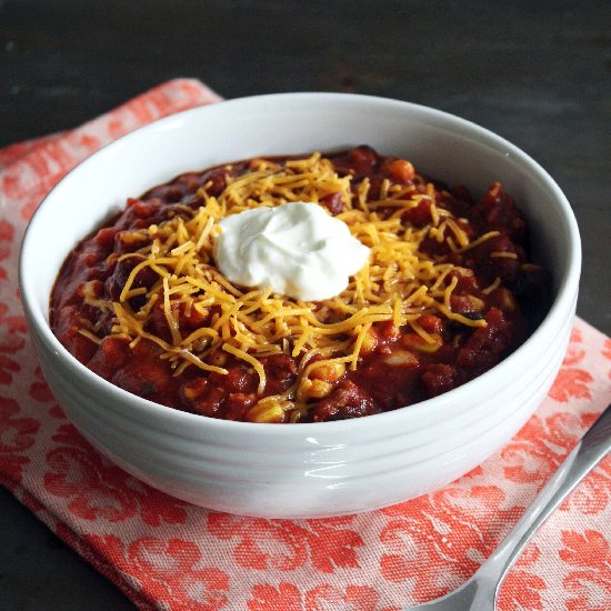 Sweet Crockpot Chili