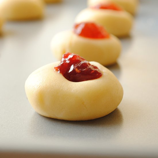 Raspberry Thumbprint Cookies