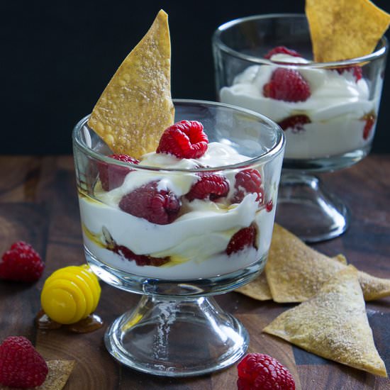 Raspberry Greek Yogurt Parfait