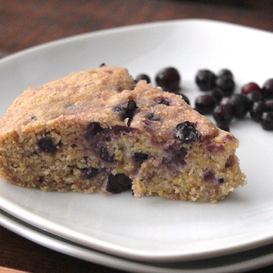 Cornbread with Wild Blueberries