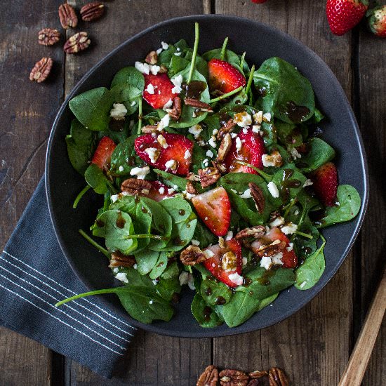 Strawberry Spinach Salad