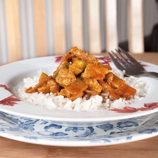 Quorn Stroganoff with Clotted Cream