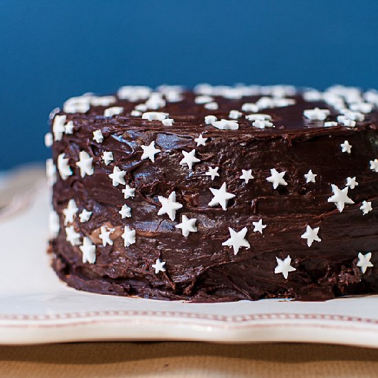 Vegan Chocolate and Peppermint Cake