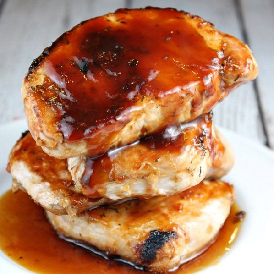 Barbecued Pork Chops