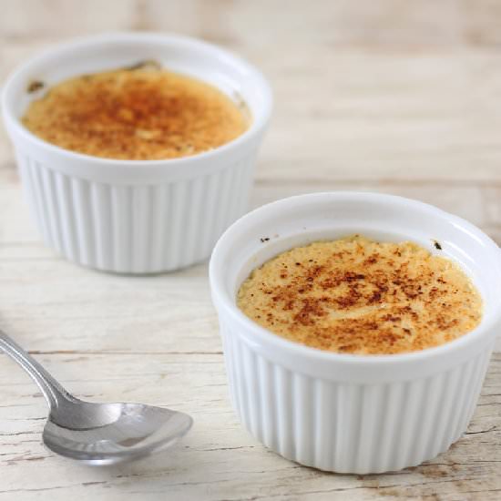 Healthy Vanilla Orange Creme Brulee