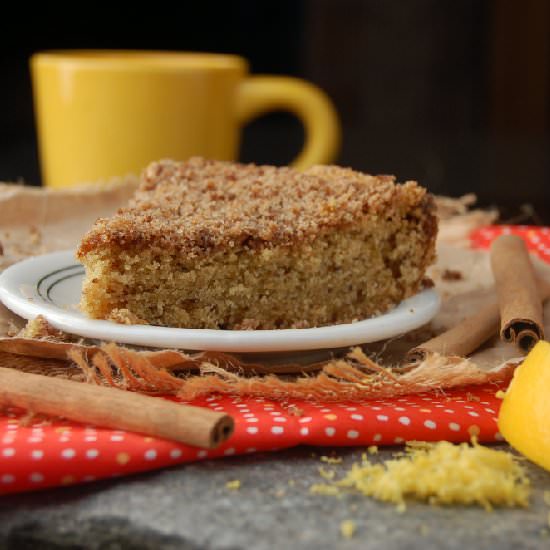 Vegan Cinnamon Vanilla Coffee Cake