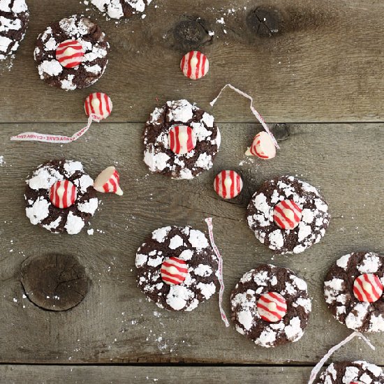 Peppermint Kiss Cookies