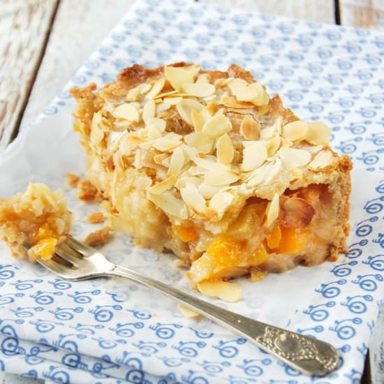 Apple and apricot tart