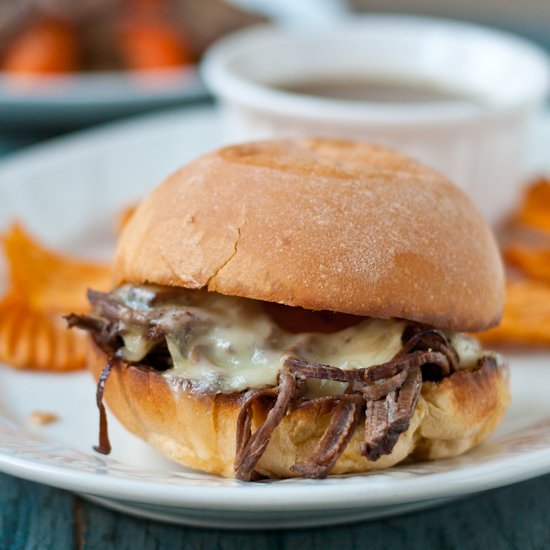 Slow Cooker French Dip Sandwiches