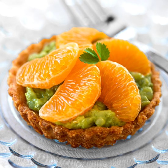 Clementine + Matcha Tapioca Tartlet