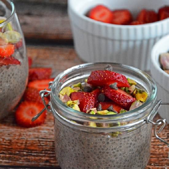 Strawberry & Chocolate Chia Pudding