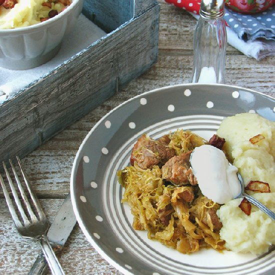 Szekely Gulyas and “White Polenta”