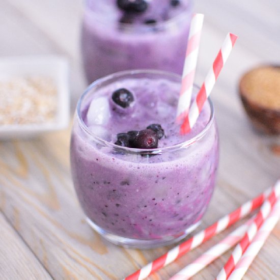 Mixed Berry Oatmeal Smoothie