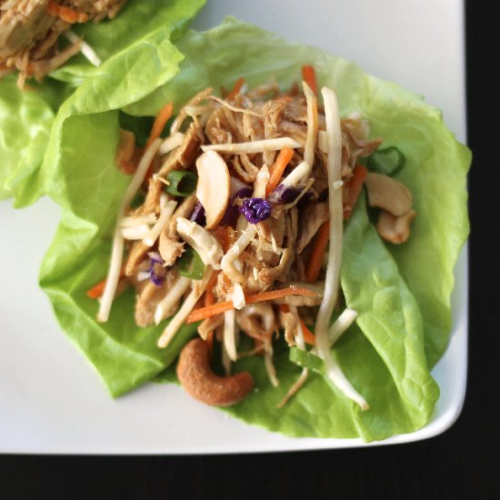 Mu Shu Chicken Lettuce Wraps