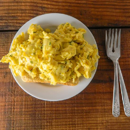 Creamy Herbed & Scrambled Eggs