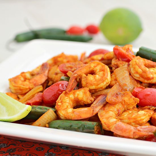 Fiery Deviled Shrimp Curry