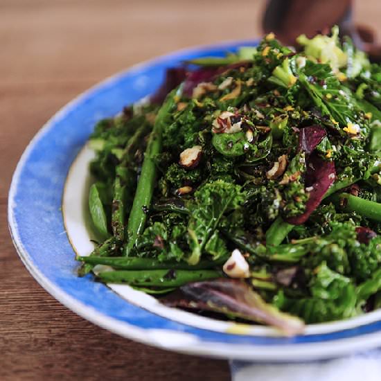 Kale and Green Bean Market Salad