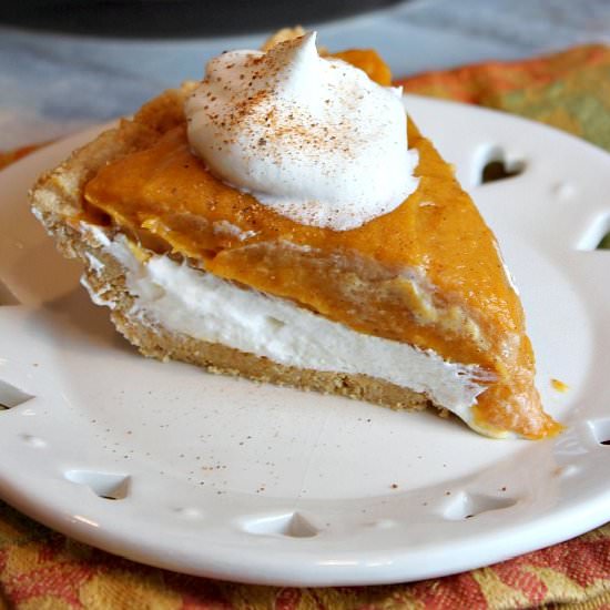 No-Bake Double Layer Pumpkin Pie