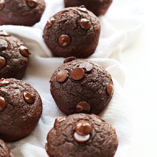 Double Chocolate Beet Muffins