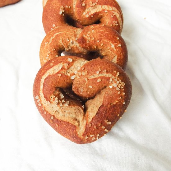 Peanut Butter Banana Soft Pretzels