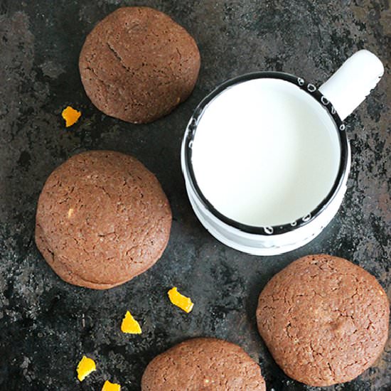 Chocolate Cookies with Orange