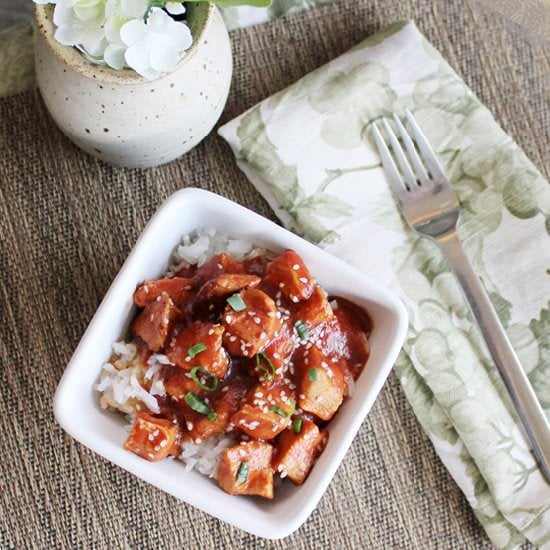 Healthy Crockpot Sesame Chicken