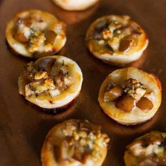 Pear-Blue Cheese Bites