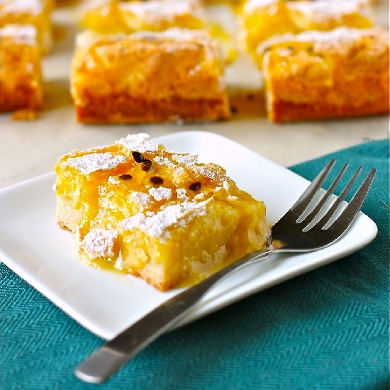 Glazed Passion Fruit Bars