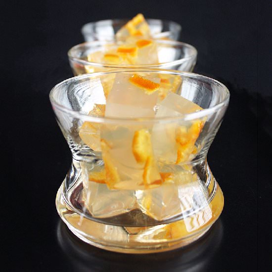 Navel orange confit agar