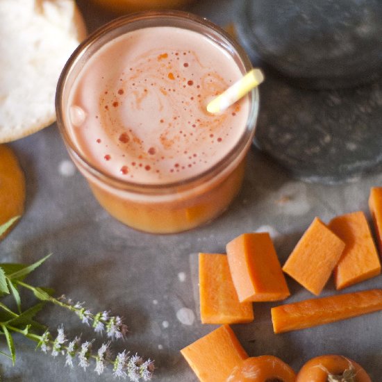 Grapefruit and carrot juice