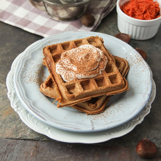 Grain Free Carrot Waffles