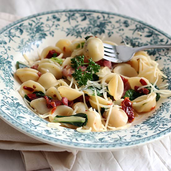 Orecchiette with Sun Dried Tomatoes