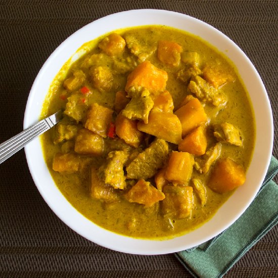 Super Spicy Pork Curry with Kabocha