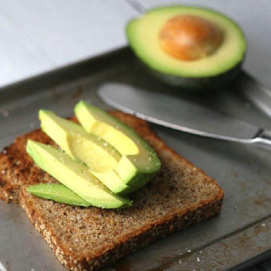 Creamy Avocado and Sea Salt Toast