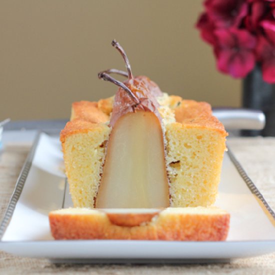 Poached Pear Bread