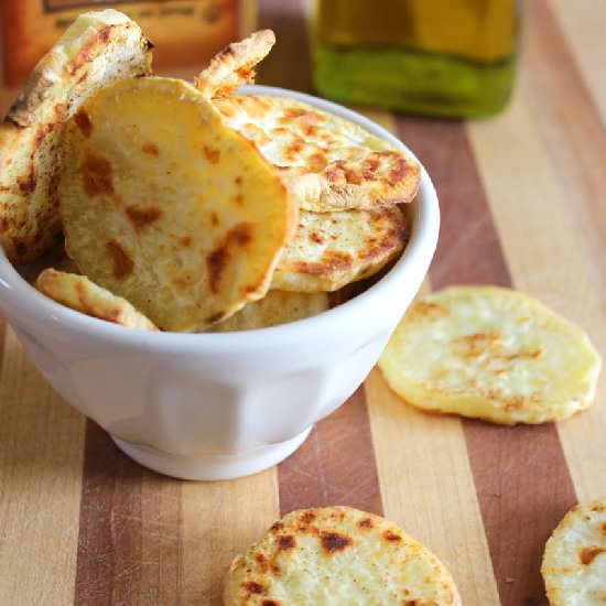 Cinnamon Roasted Sweet Potato Chips