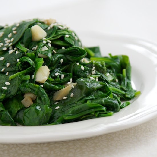 Garlic Sesame Spinach